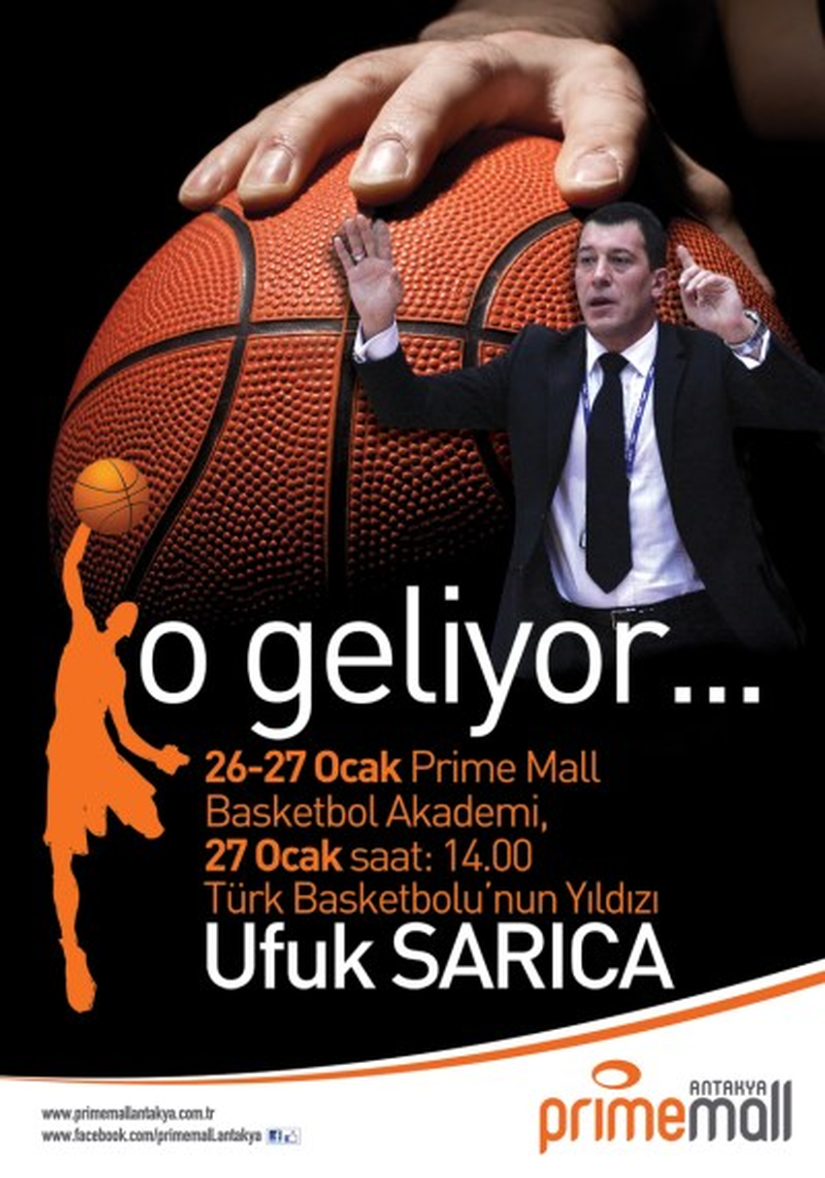 Ufuk Sarıca Basketbol Akedemi Prime Mall Antakya\'da