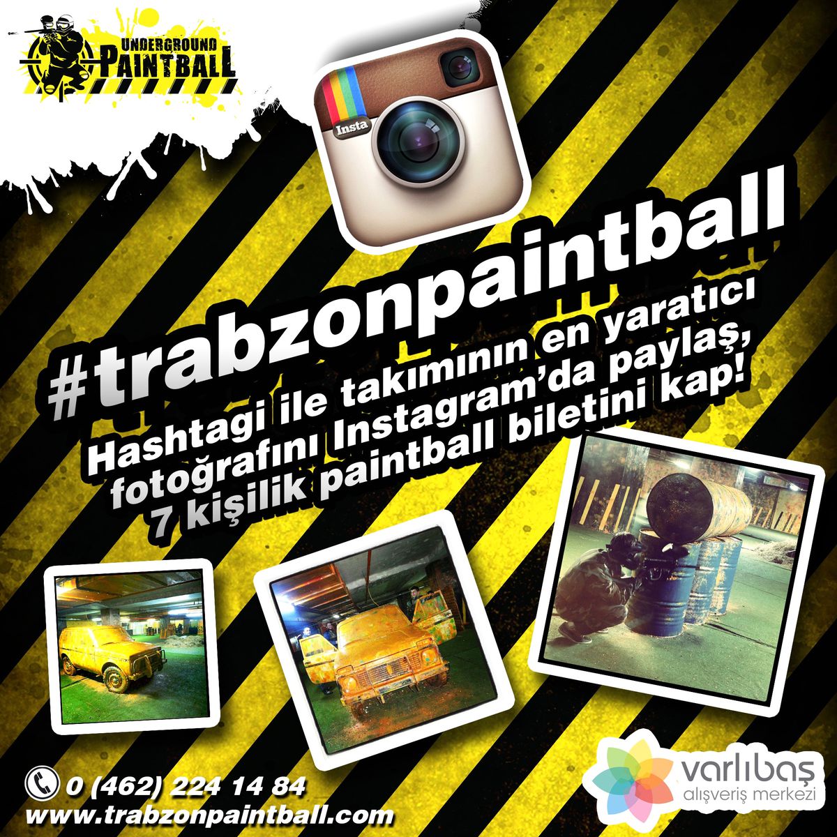 Varlıbaş Avm\'de Paıntball Instagram Yarışması Düzenliyor