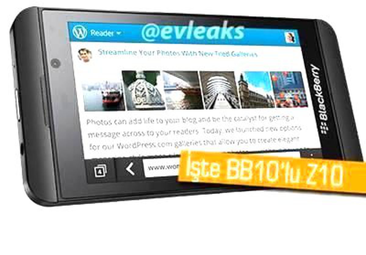 Blackberry Z10\'un Resmi Görüntüleri