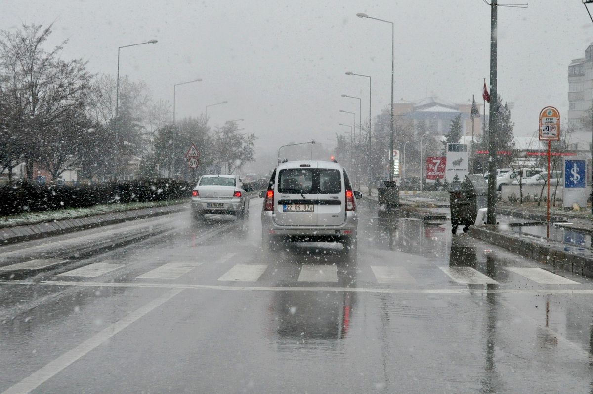 Edirne\'de Kar