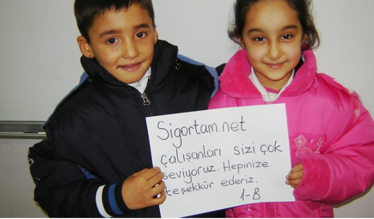 Sigortam.net Çalışanlarından Okula Destek
