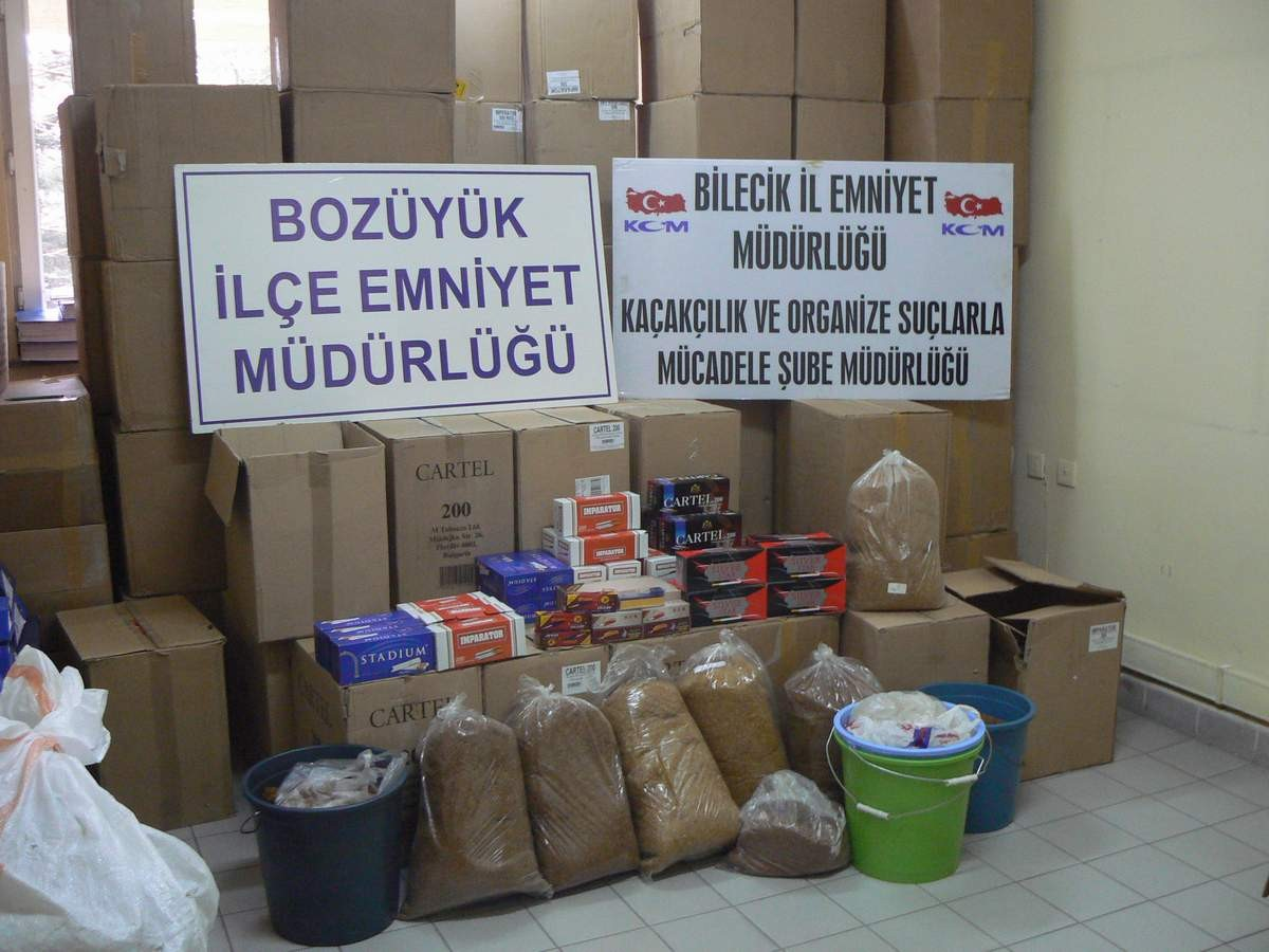 Bozüyük\'te Kaçak Sigara Operasyonu