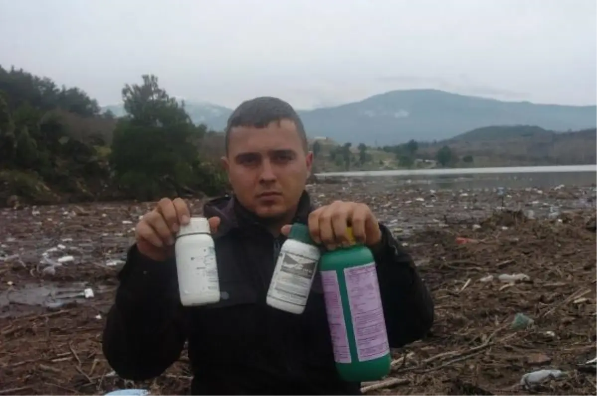 Zehir Kutuları Barajda Ada Oluşturdu