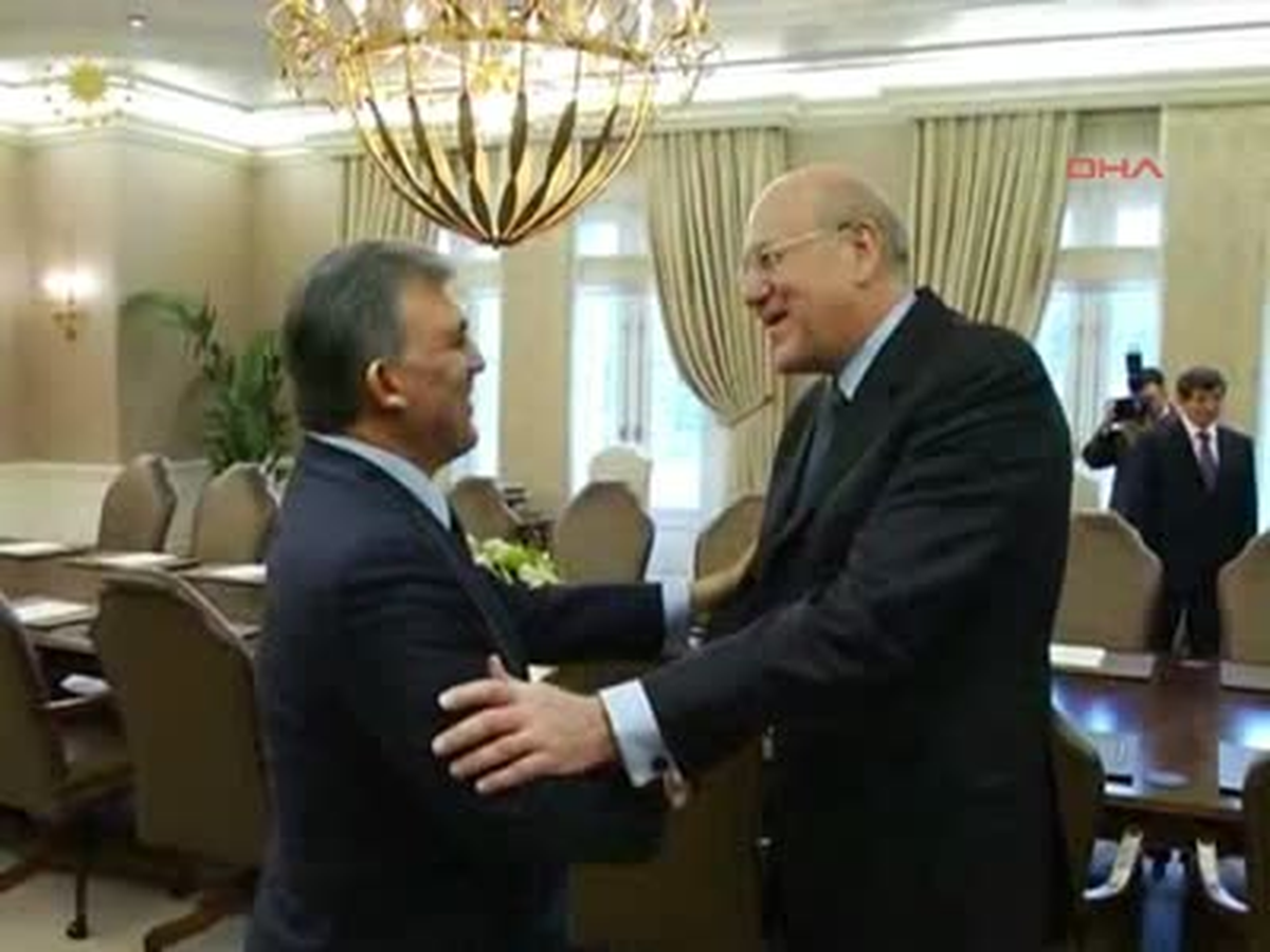 Lübnan Başbakanı Mikati Çankaya Köşkü\'nde