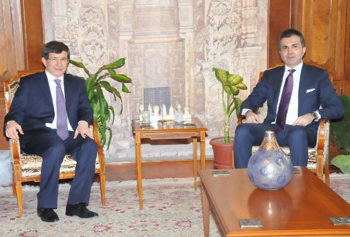 Yeni Bakan Çelik\'i Dışişleri Bakanı Davutoğlu ile Gökçek Kutladı