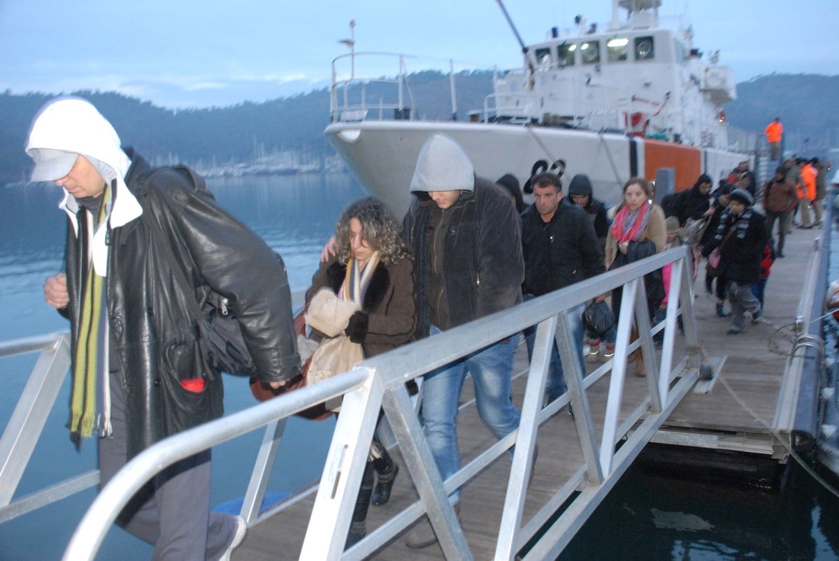 Fethiye\'deki Kaçak Göçmen Operasyonunda 2 Tutuklama