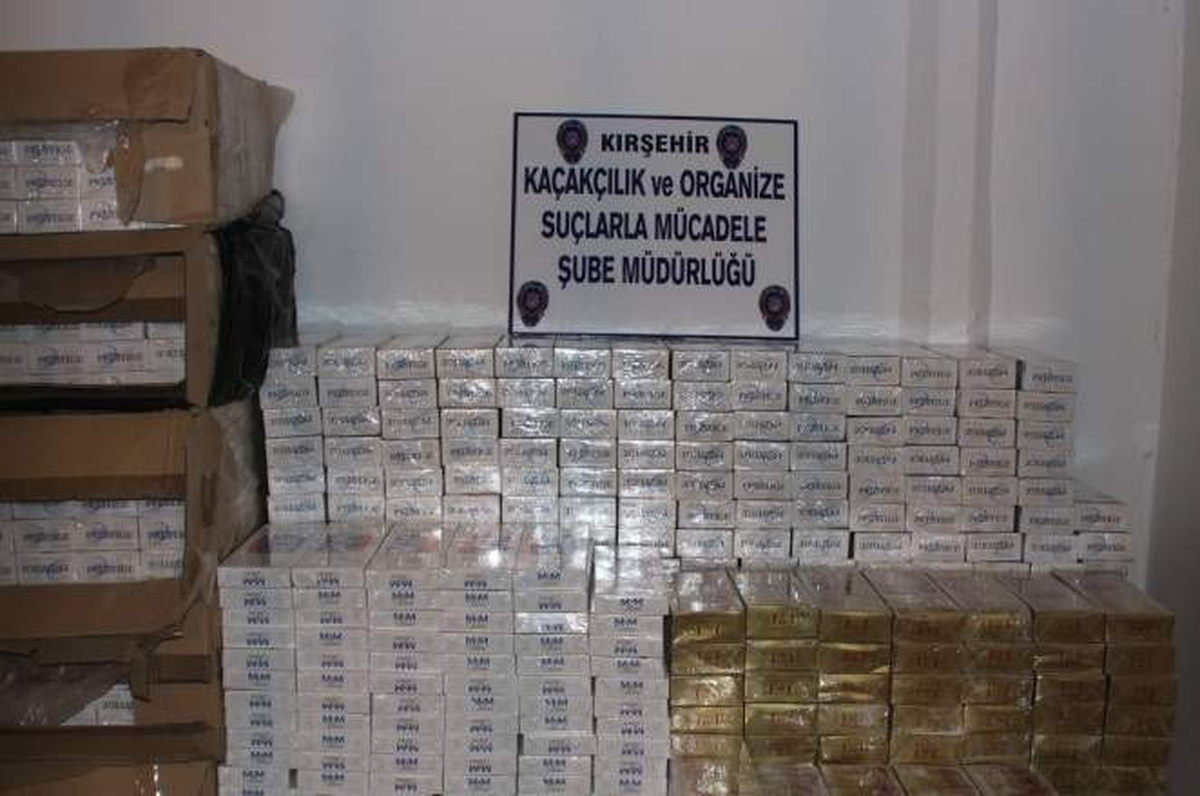 Kırşehir\'de Kaçak Sigara Operasyonu