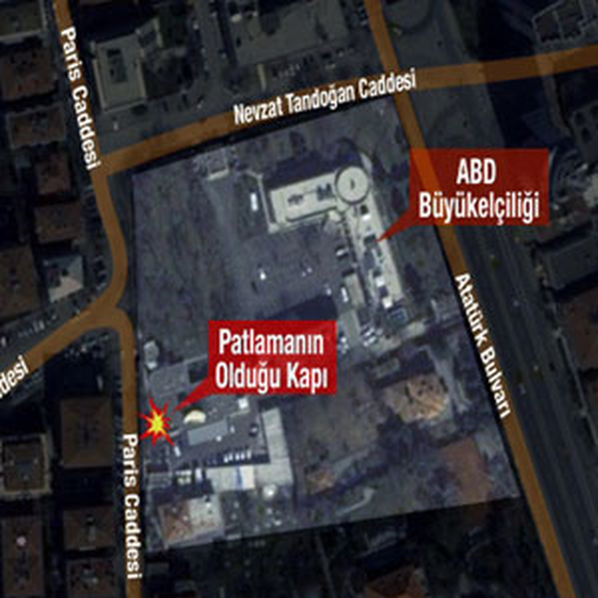 ABD Büyükelçiliği\'nde Patlama