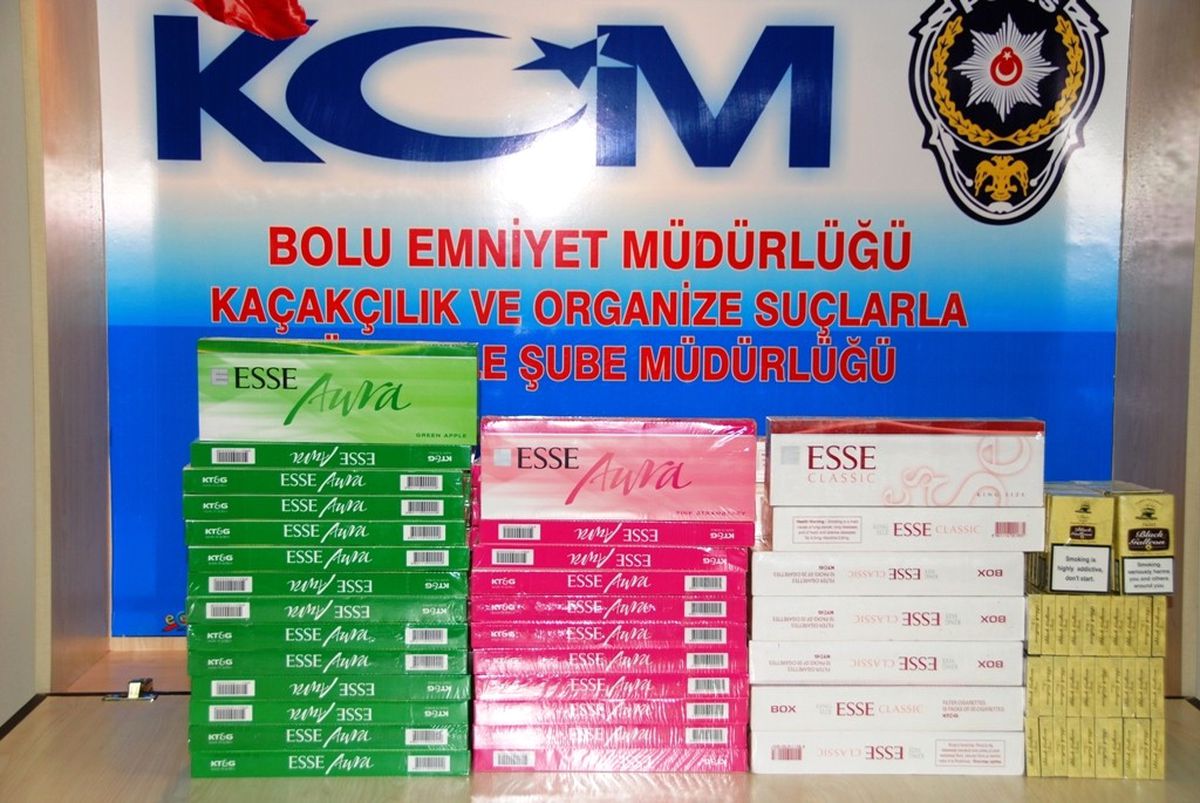 Bolu\'da Kaçak Sigara Operasyonu