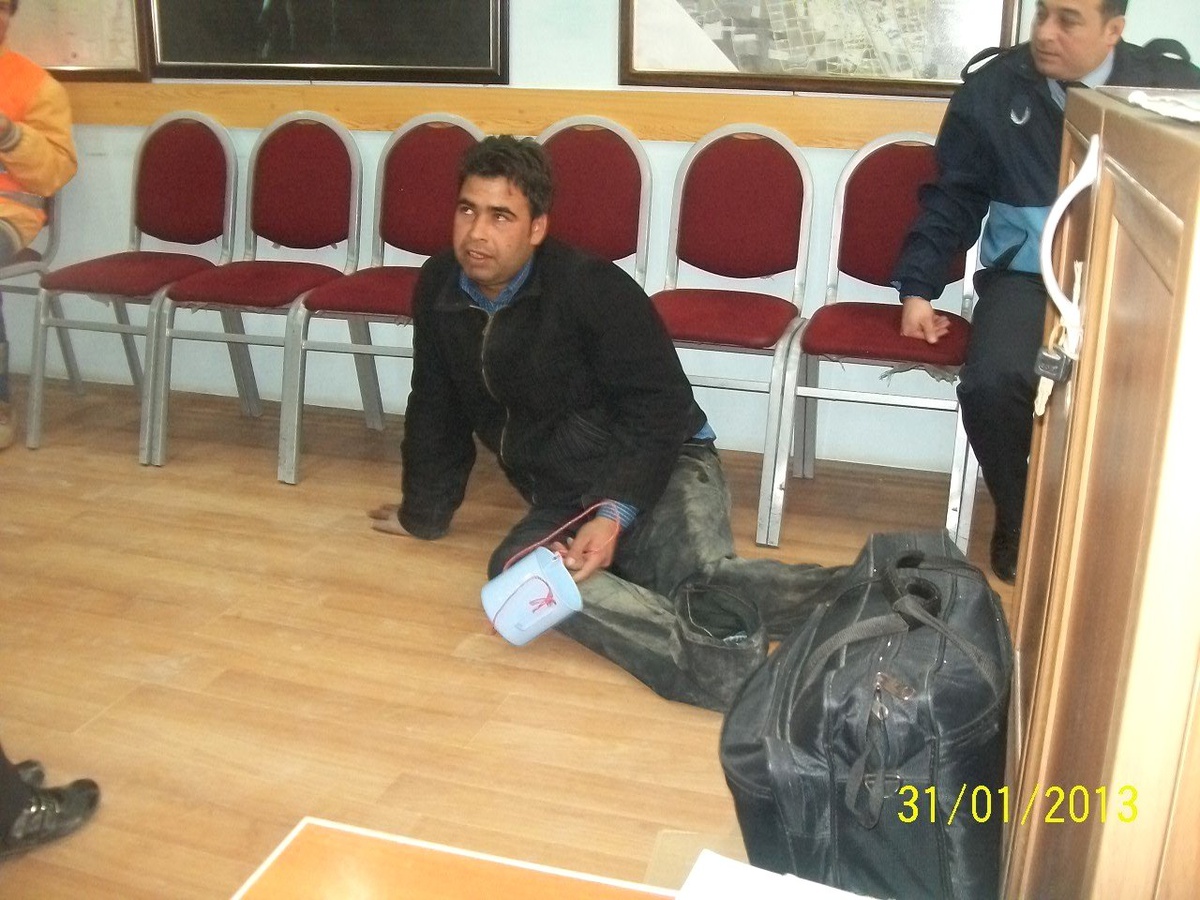 Zor Yürüyen Dılencı, Zabıtada Sapasağlam Oldu