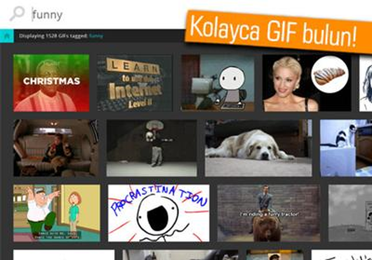 Artık GIF\'leri Kolayca Bulabileceksiniz