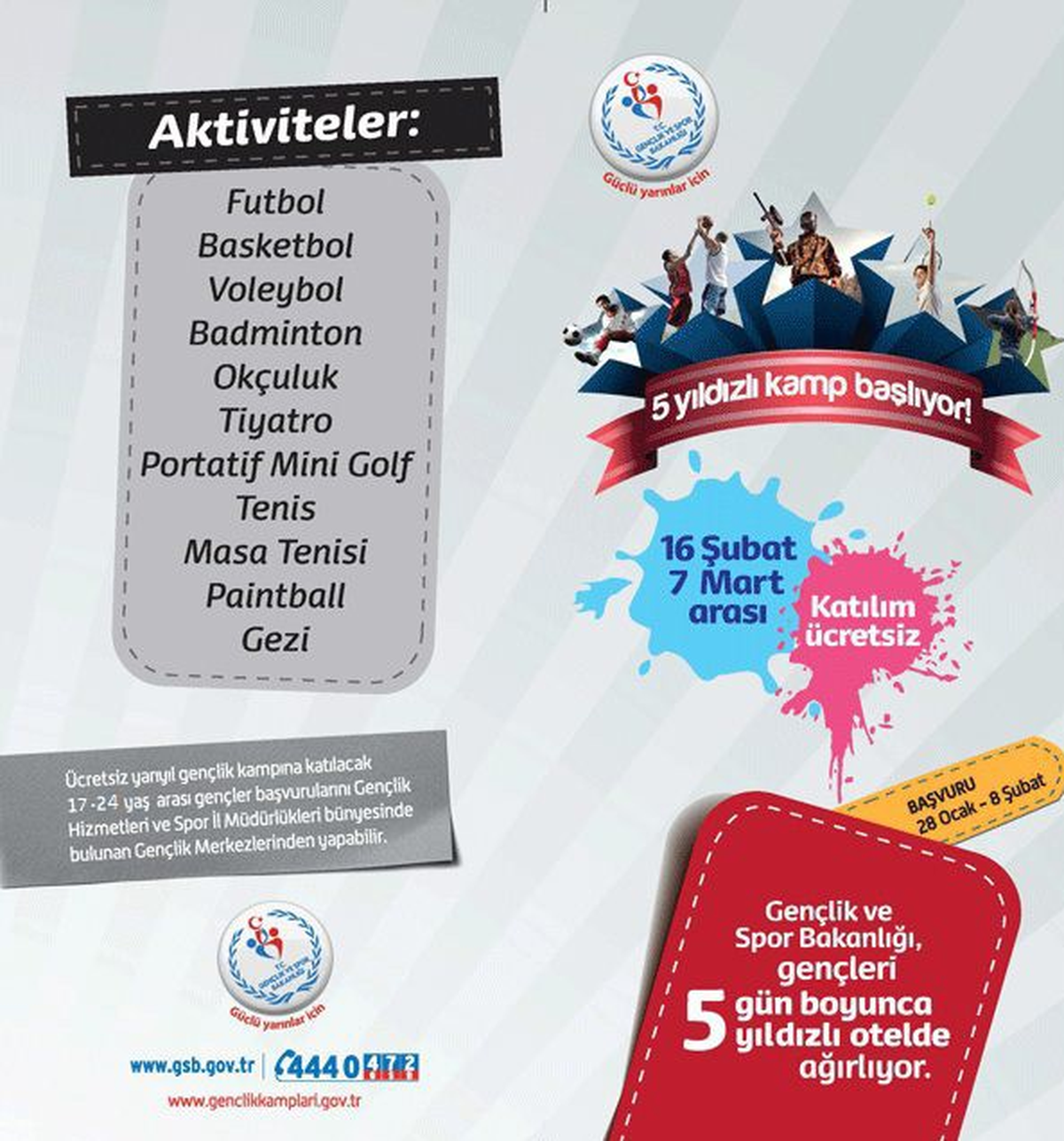 Kış Dönemi Gençlik Kampları