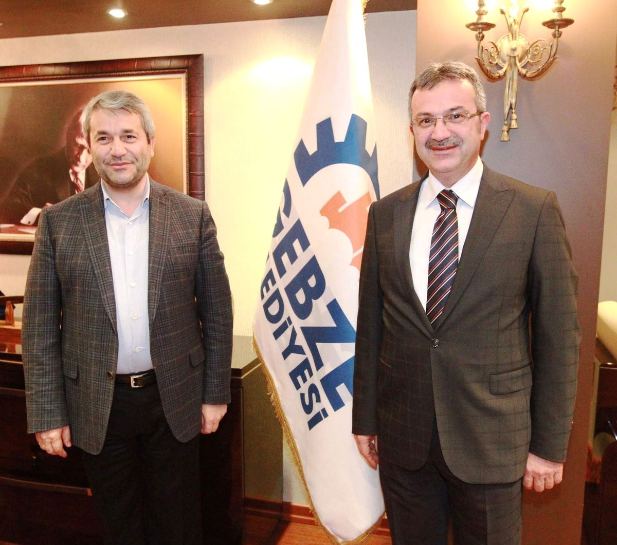 Başkan Köşker Bakan Nihat Ergün\'ü Ağırladı