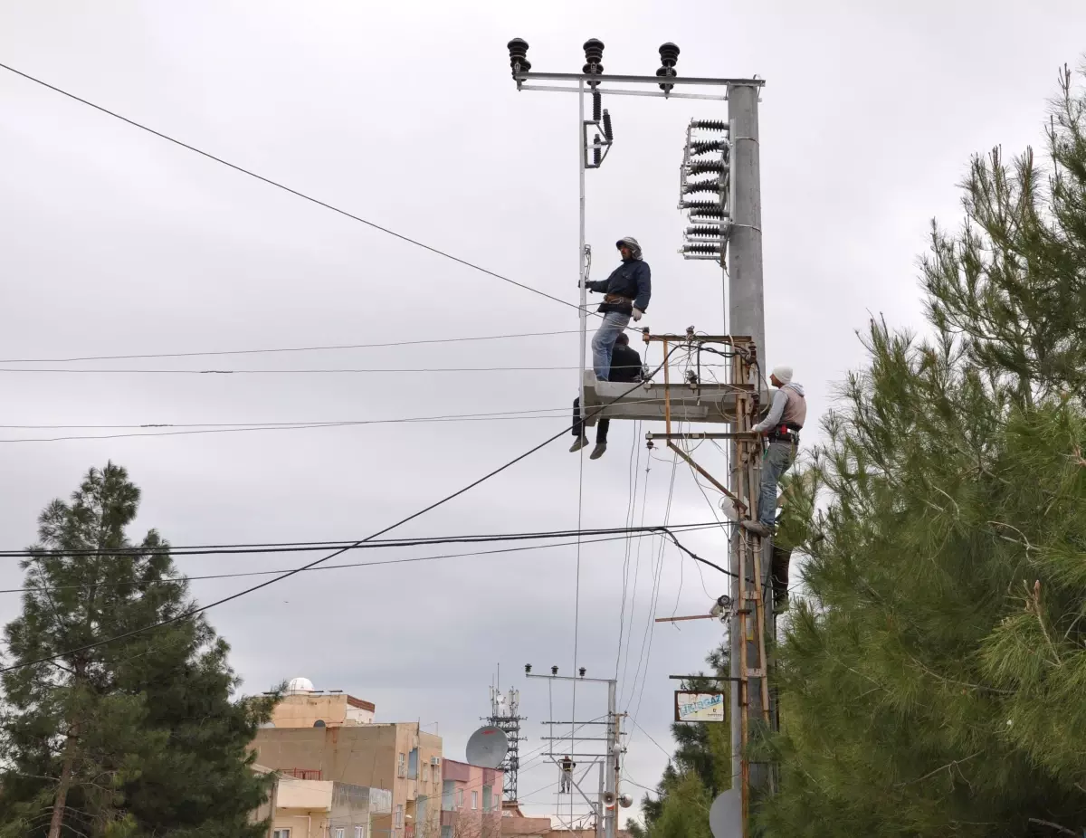 Derik İlçesine Yeni Elektrik Direkleri ve Trafolar Bağlanıyor