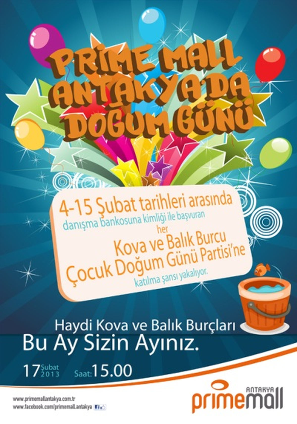 Prime Mall Antakya\'da Doğum Günü