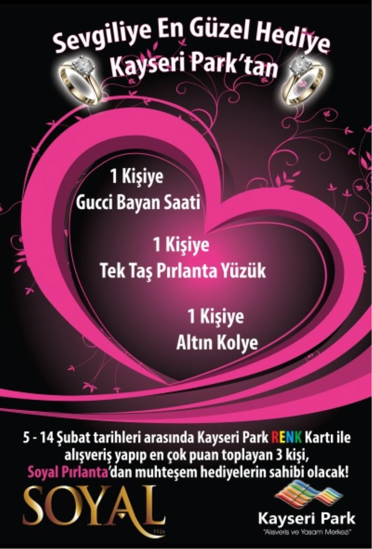 Kayseri Park\'tan Sevgililer Günü\'ne Özel Kampanya
