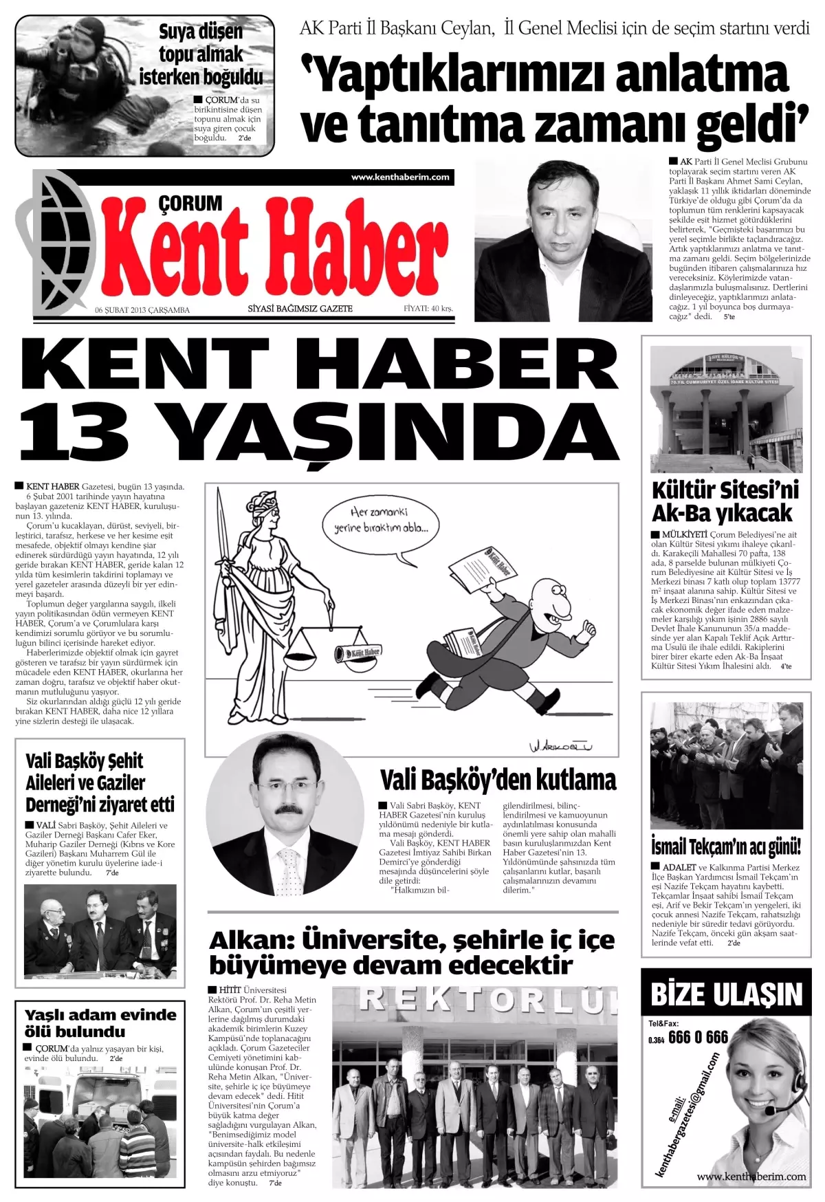 Kent Haber 13. Kuruluş Yıl Dönümünü Kutluyor