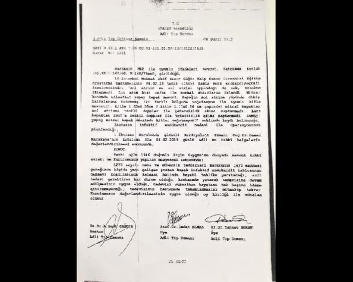 Adli Tıp Kurumundan \'Ergin Saygun\' Raporu