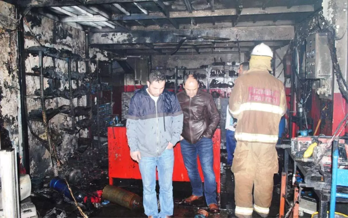 Bobinaj Atölyesinde Yangın: 1 Yaralı