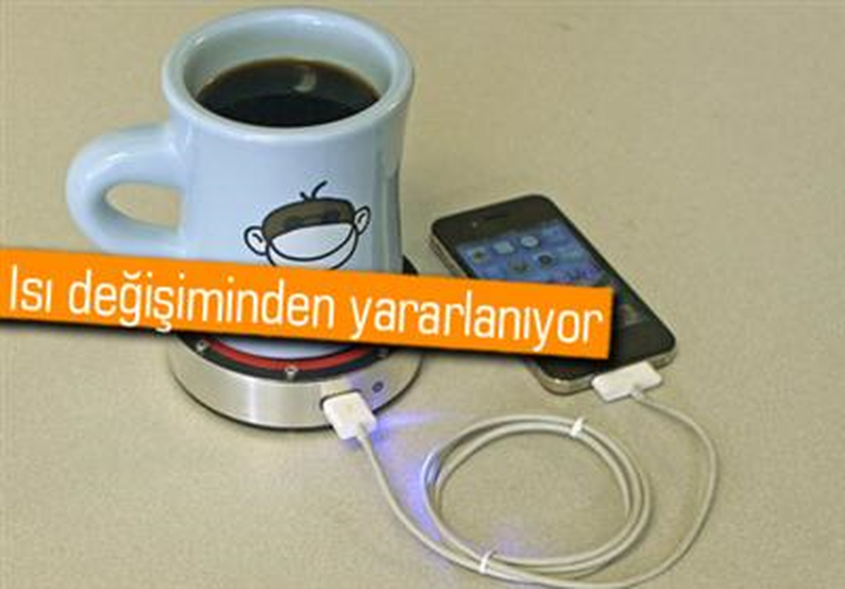 Kahve Altlığınız Telefonunuzu Şarj Etsin