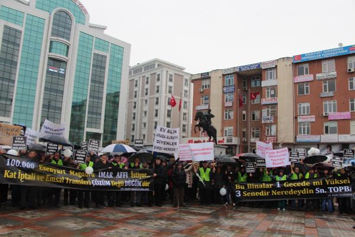 Esenyurt Mağdurları Platformu Üyeleri Eylem Yaptı