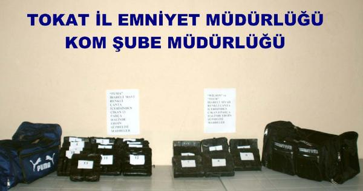 Tokat\'ta 500 Bin TL Değerinde Eroin Ele Geçirildi