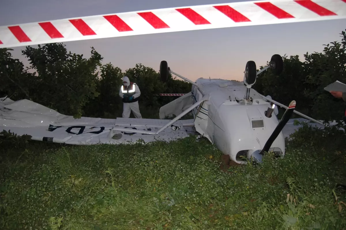 Mersin'de Eğitim Uçağı Düştü