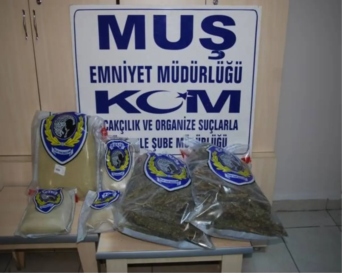 Muş\'ta Uyuşturucu Operasyonu