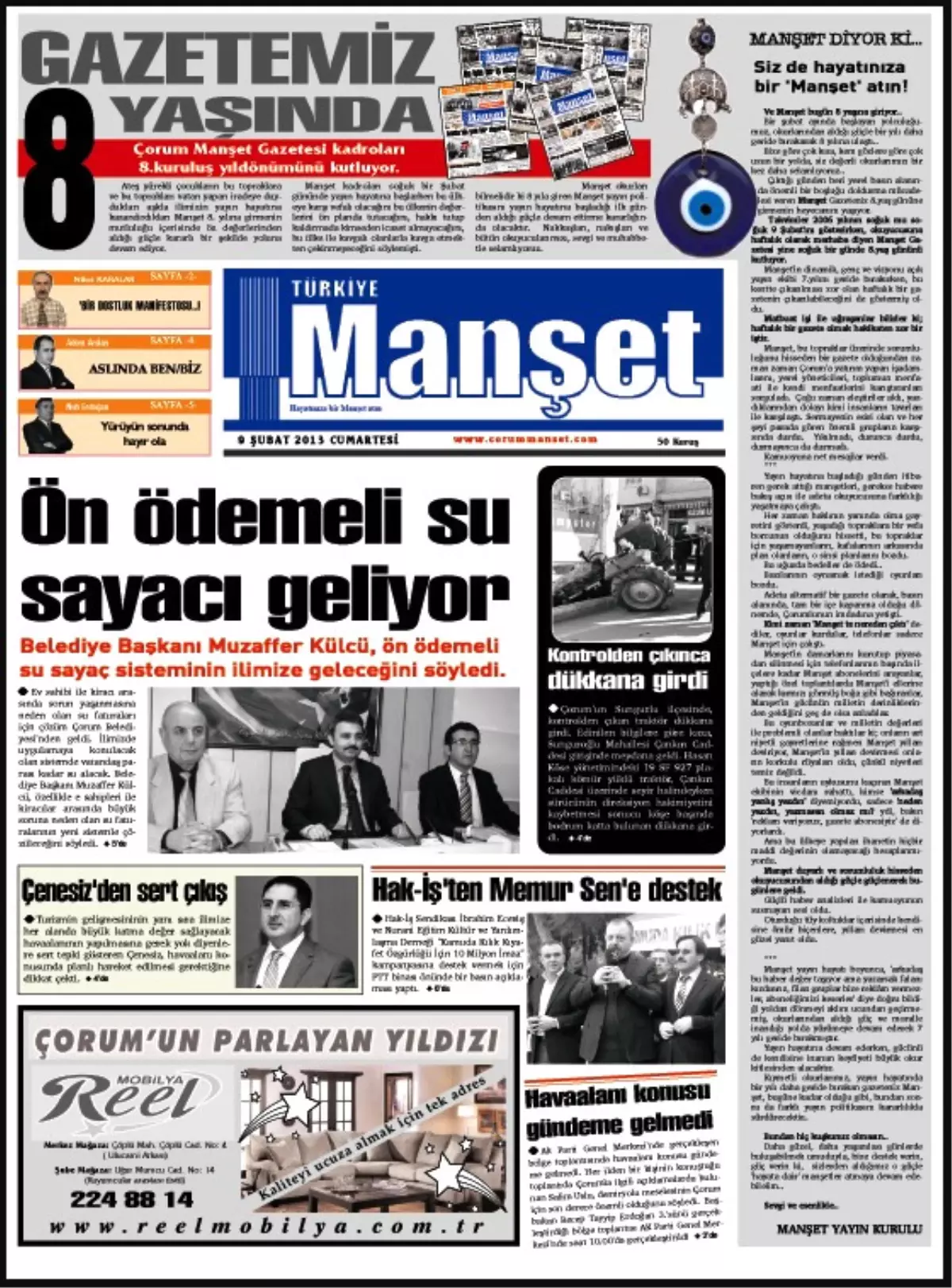 Türkiye Manşet Gazetesi 8. Yaşını Kutluyor