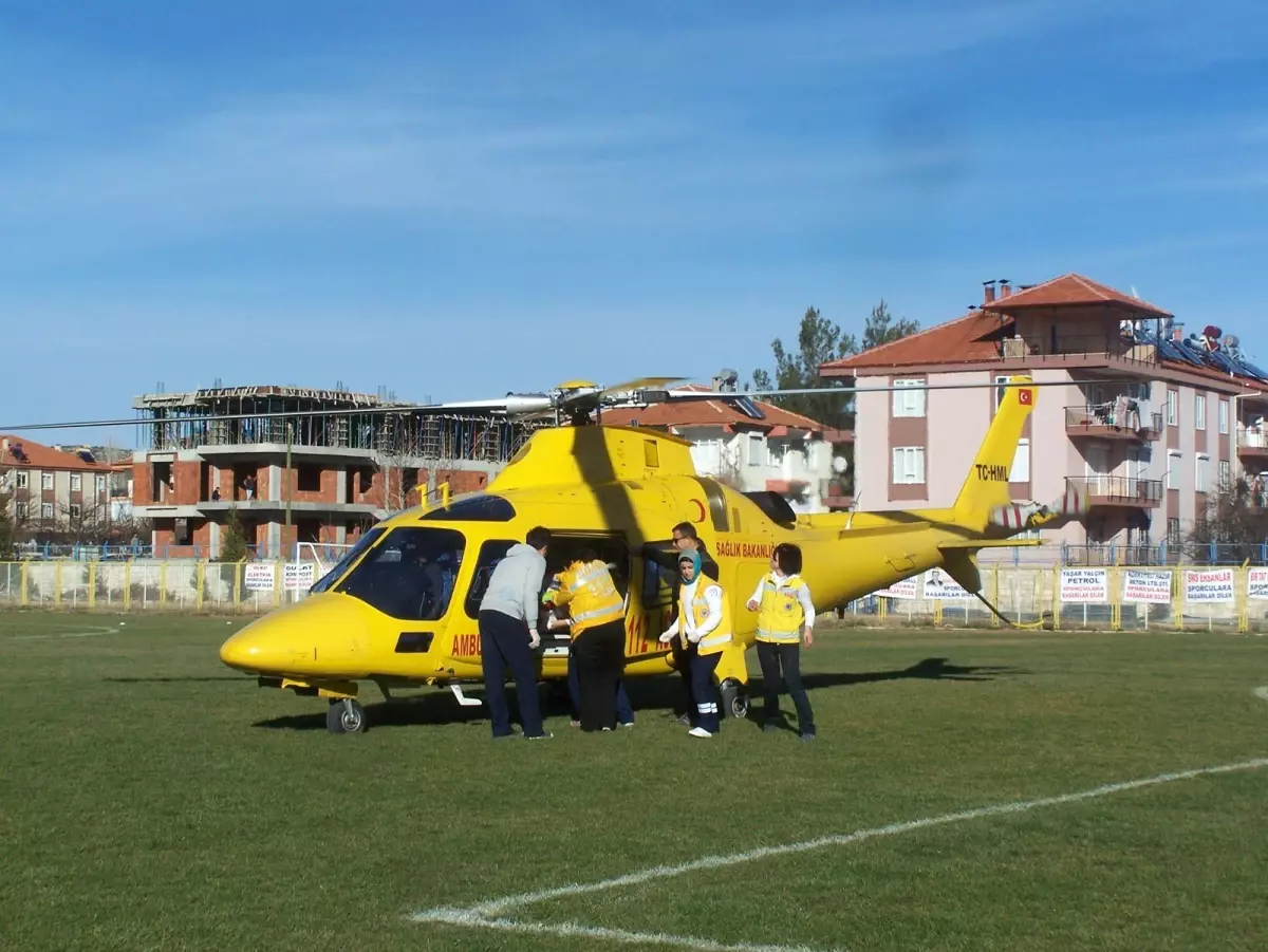 Kalp Hastası Hava Ambulansıyla Hayata Tutundu