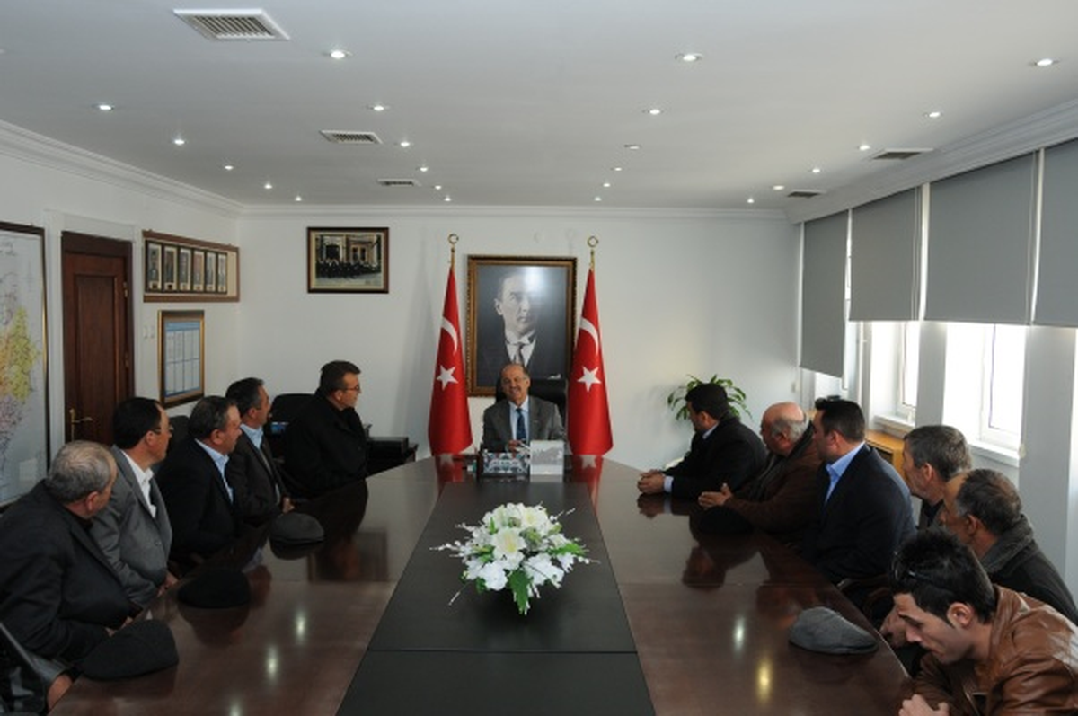 Muhtarlardan Vali Kolat\'a Ziyaret