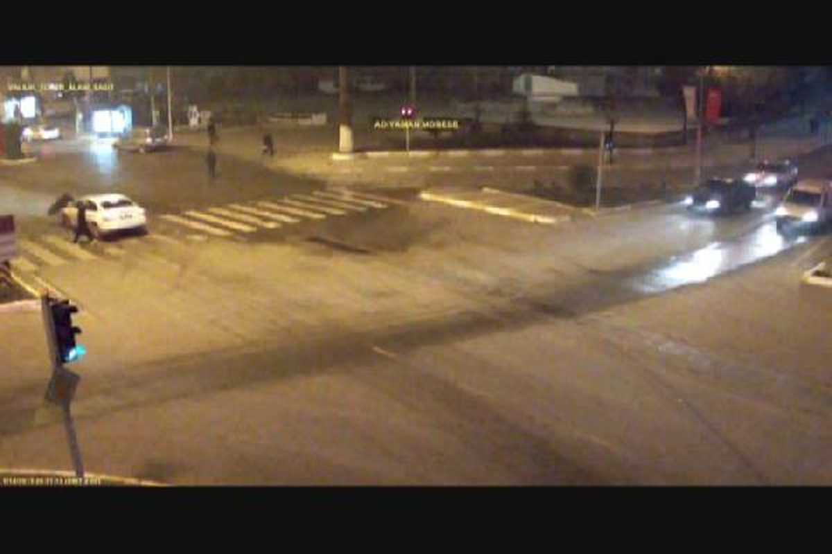 Adıyaman\'da Kazalar Mobese Kameralarına Yansıdı