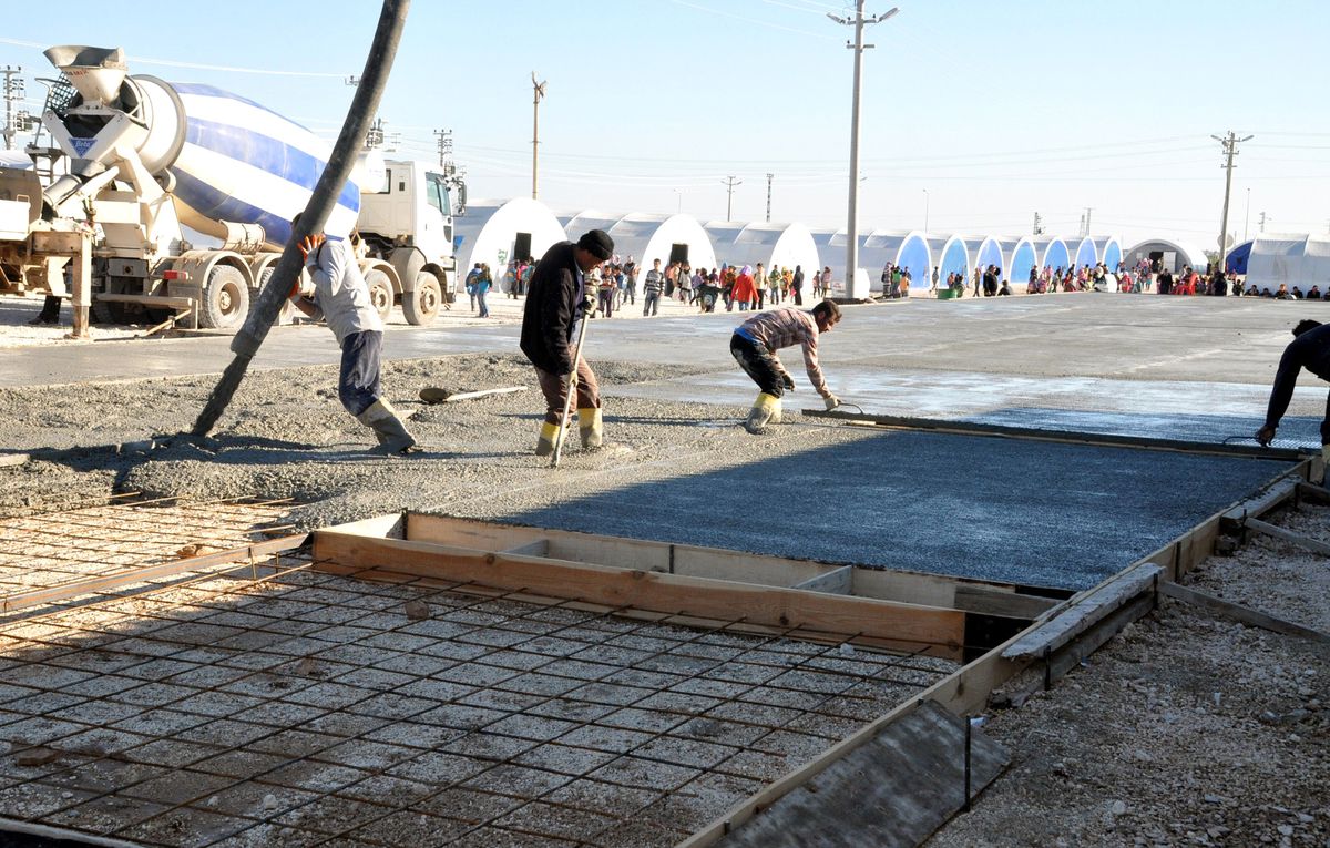 Süleyman Şah Çadır Kentinde 12 Derslikli Okul Yapılıyor
