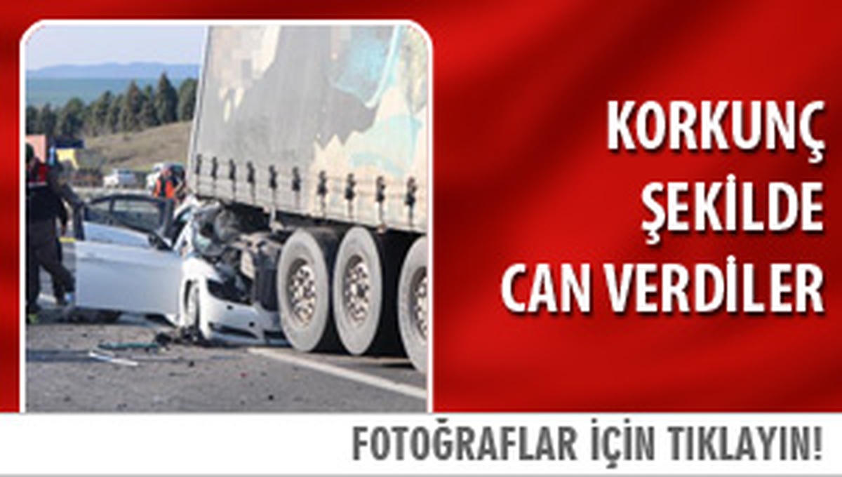 TEM\'deki Korkunç Kaza Kamerada
