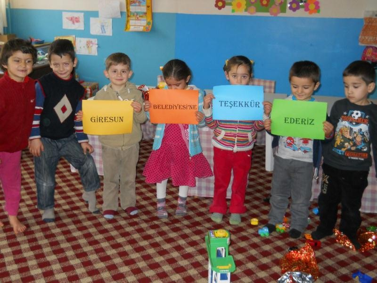 Kastamonulu Minik Öğrencilerden Giresun Belediyesi\'ne Teşekkür