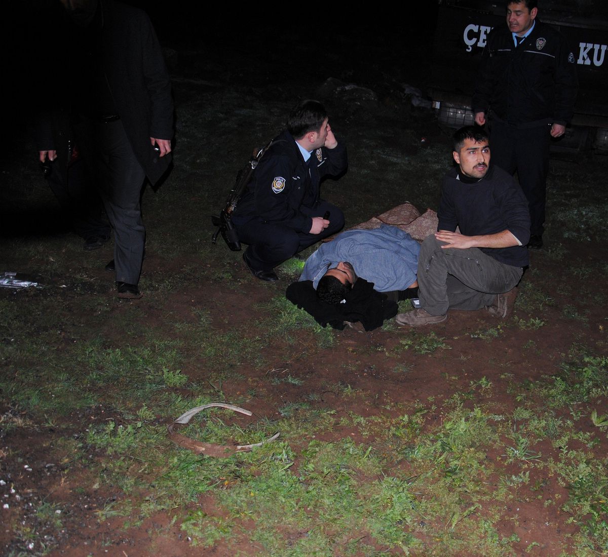 Polis Aracı Toma Kaza Yaptı: 2 Polis Yaralı