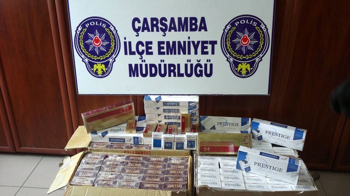 Samsun\'da Bin 130 Paket Kaçak Sigara Ele Geçti