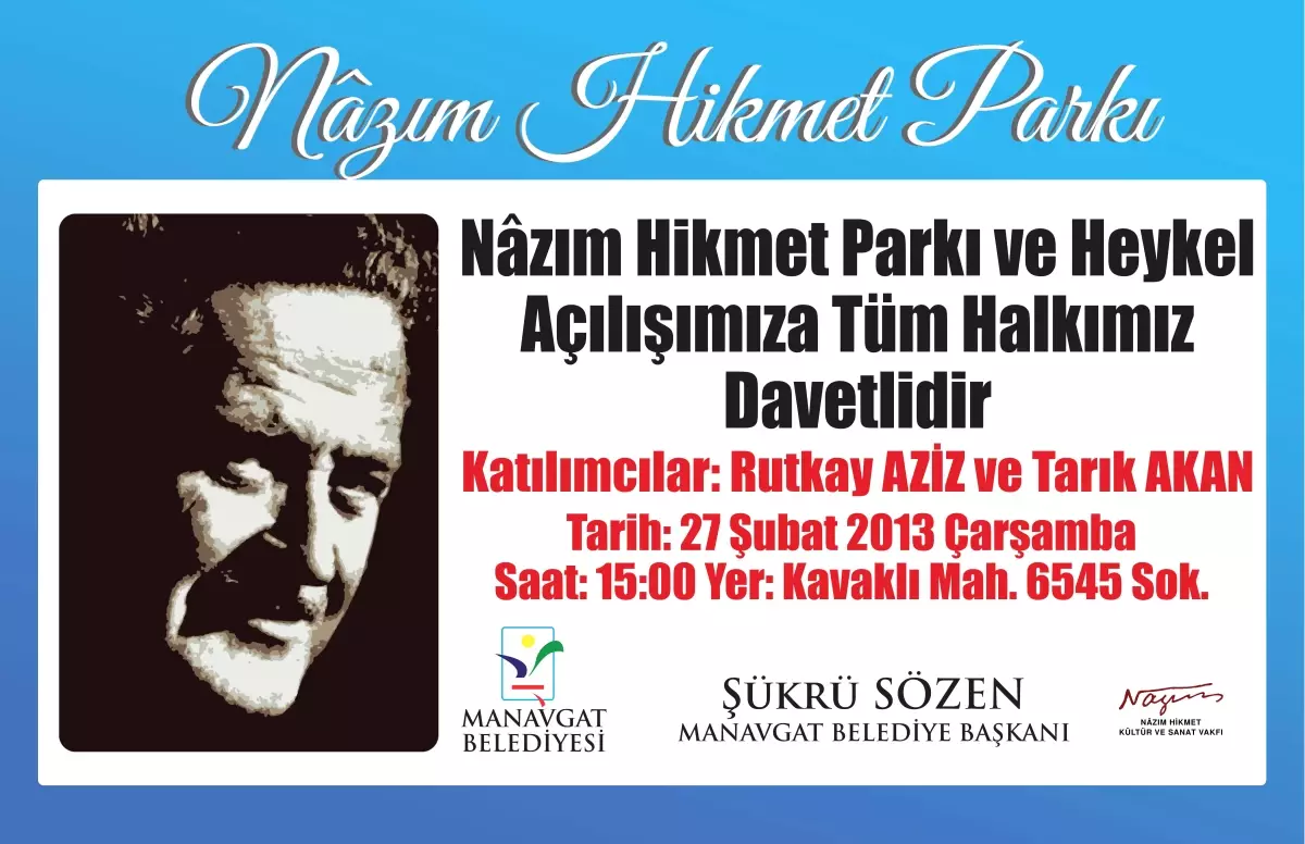 Nazım Hikmet Heykeli Ünlülerle Açılacak