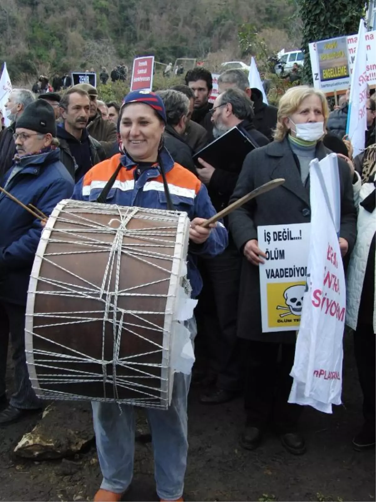 Termik Santrale Tenekeli Protesto