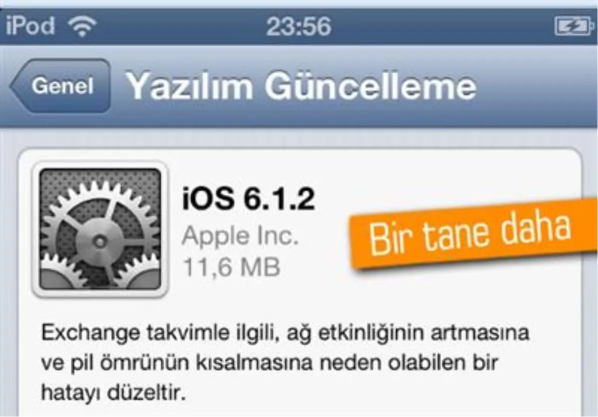 Apple, İos 6.1.2 Güncellemesini Yayınladı