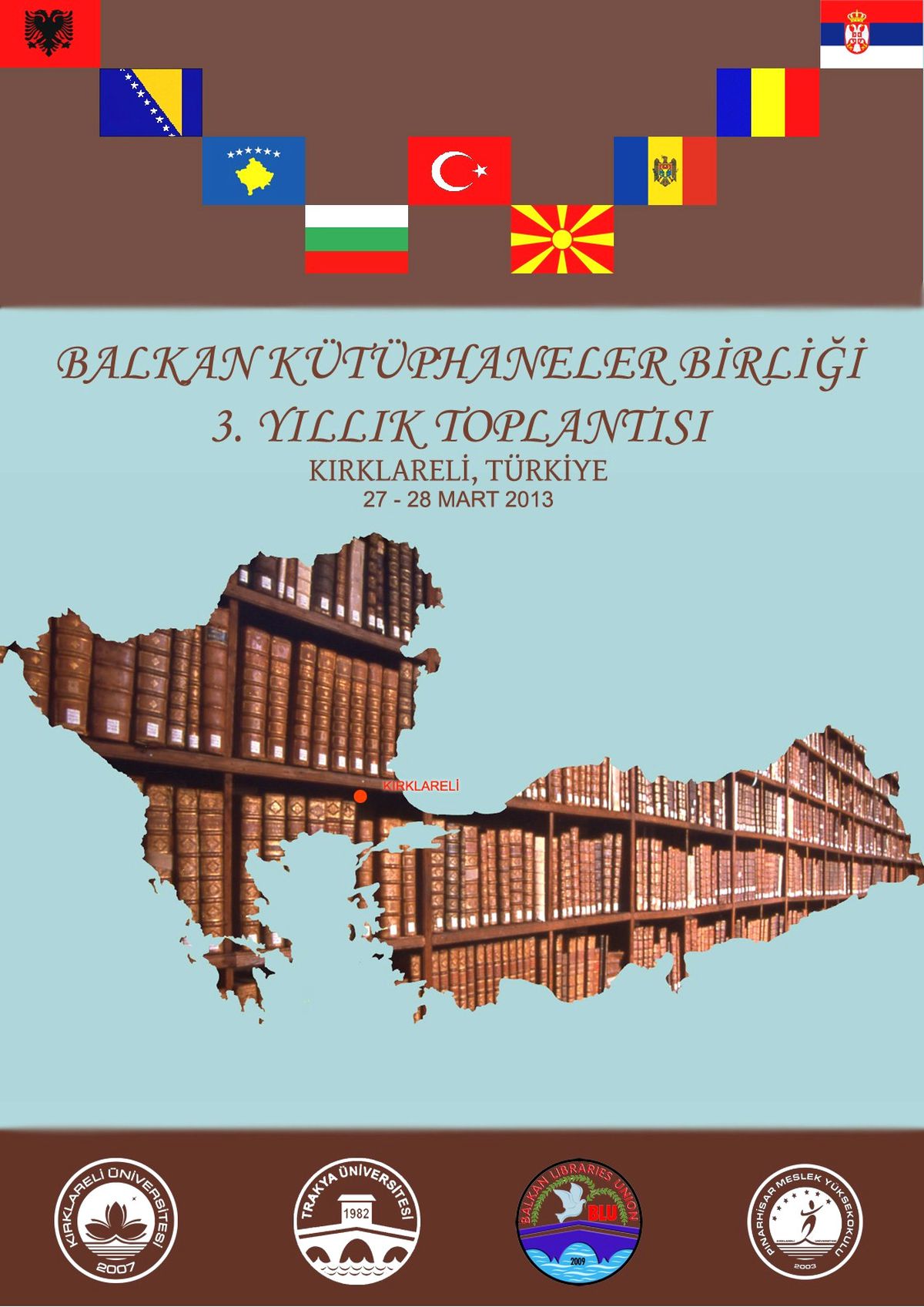 Balkan Kütüphaneler Birliği 3. Yıllık Toplantısı Kırklareli\'de Gerçekleştirilecek