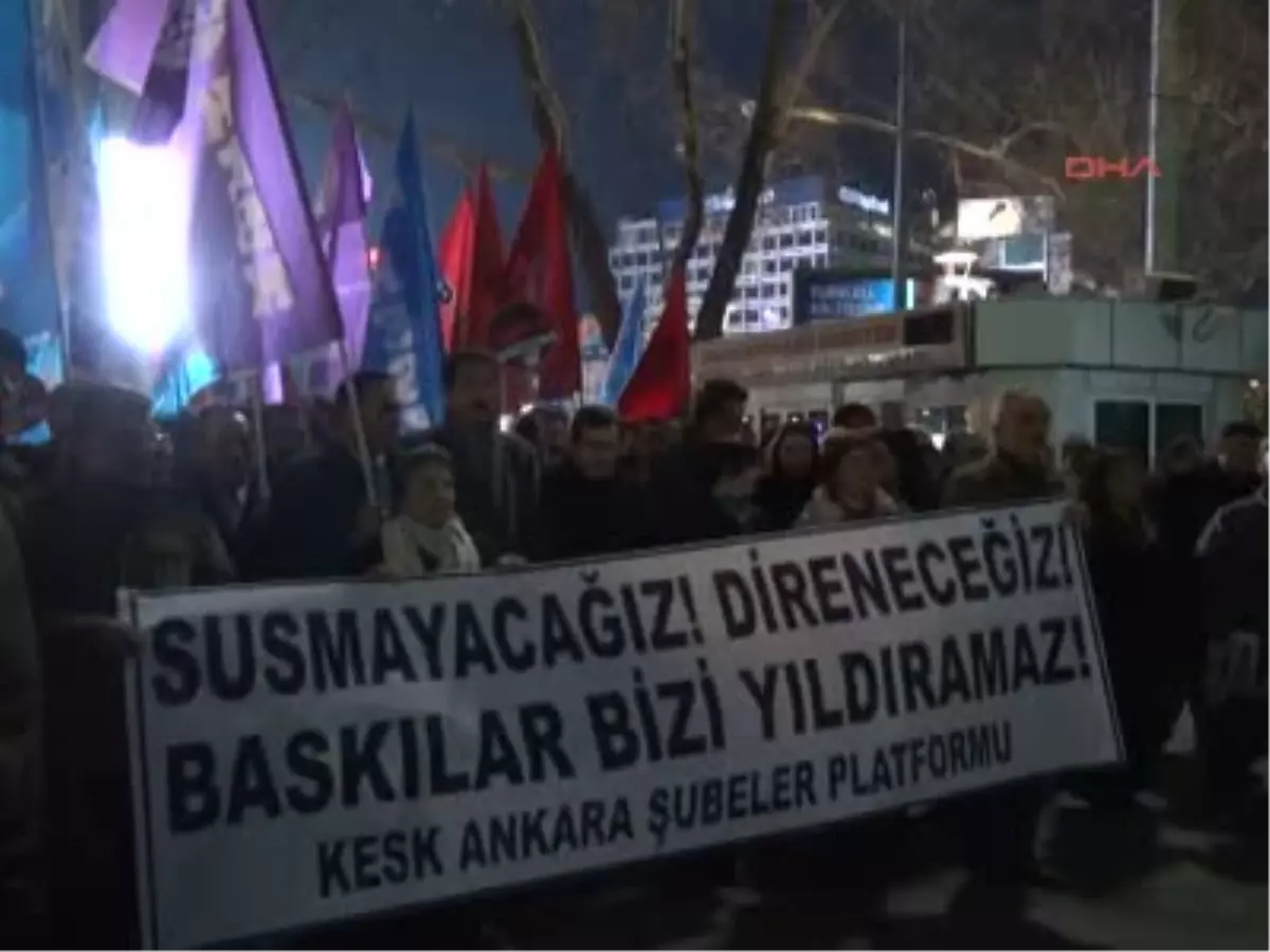 KESK, Gözaltılar İçin Adalet Bakanlığına Yürüdü