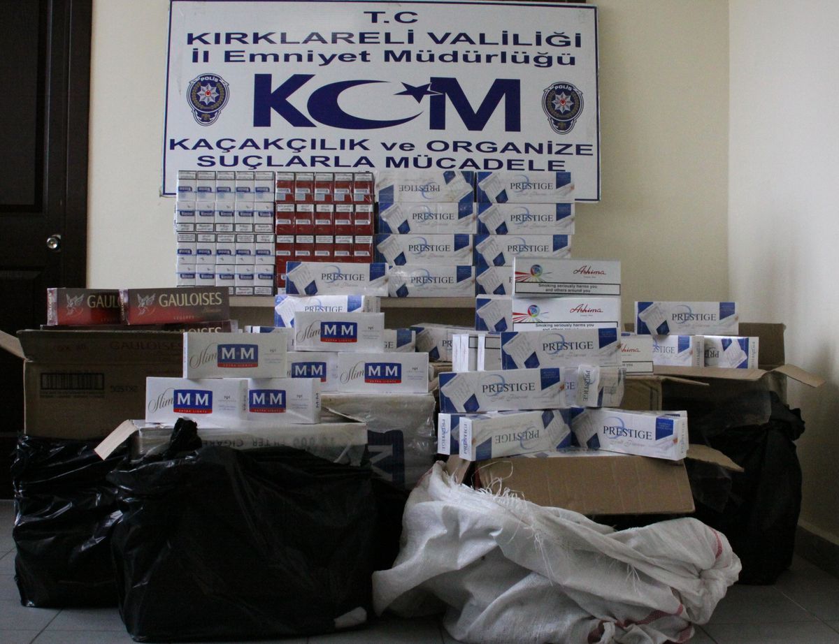 Kırklareli\'de Kaçak Sigara Operasyonu