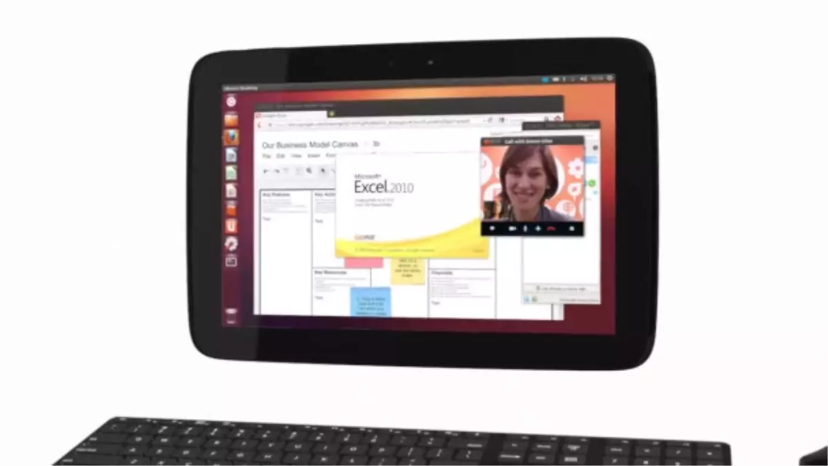 Canlı canlı Ubuntu tablet!