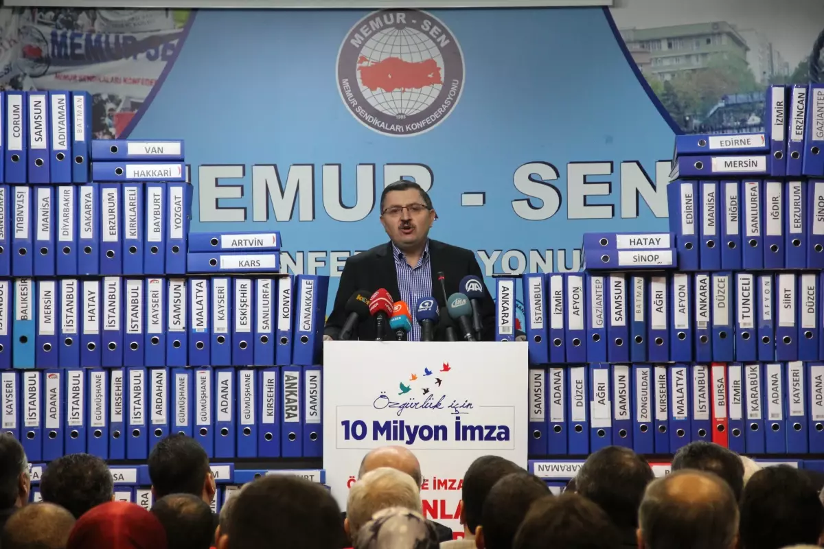 Memur-Sen Özgürlük İçin İmza Topladı