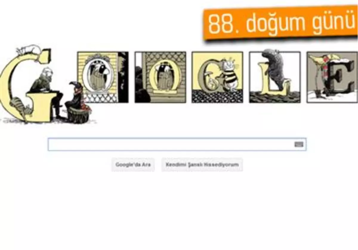 Google\'dan Edward Gorey\'e Özel Doodle