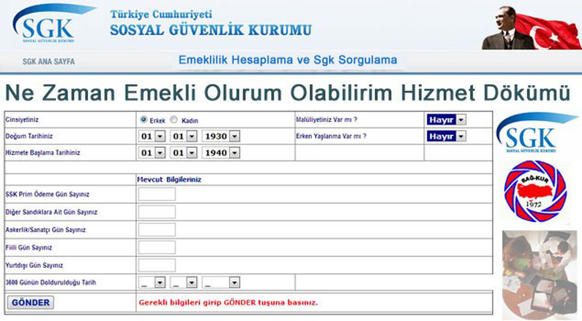 Ne Zaman Emekli Olurum olabilirim?

