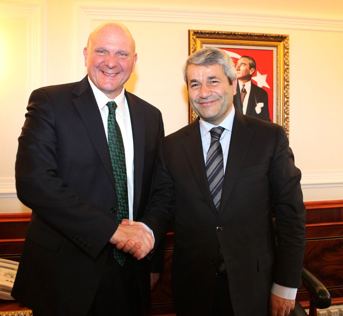 Bakan Ergün, Mıcrosoft Ceo\'su Steve Ballmer ile Görüştü