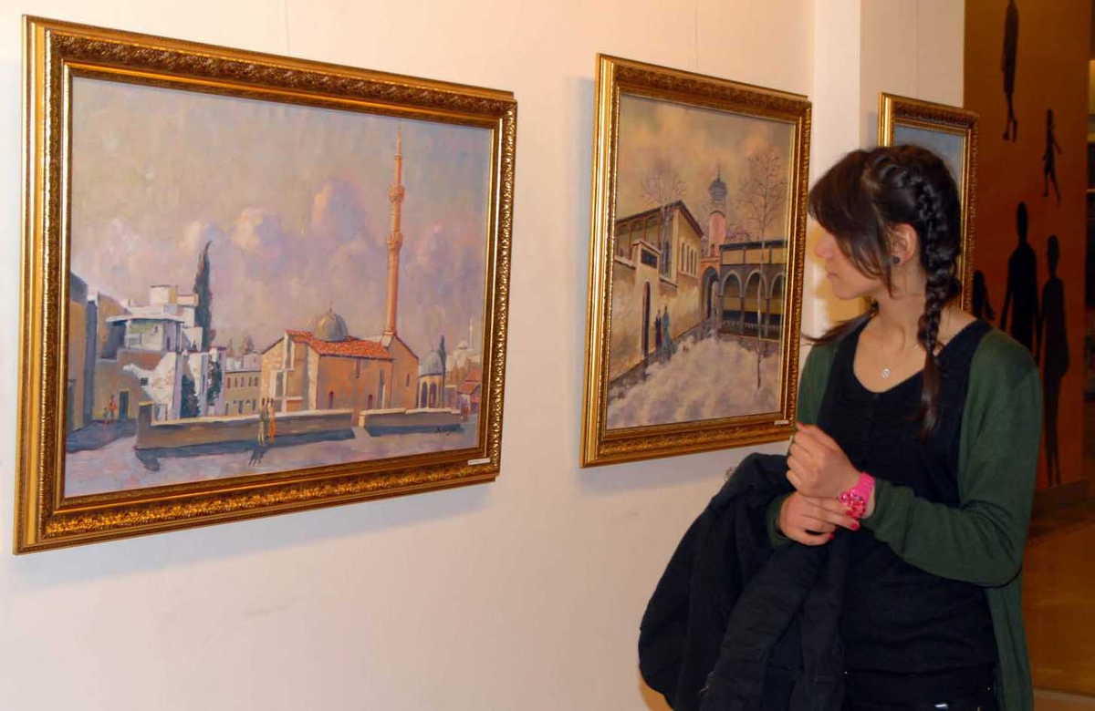 Ressam Aliyev, Sanko Sanat Galerisi\'nde Sergi Açtı