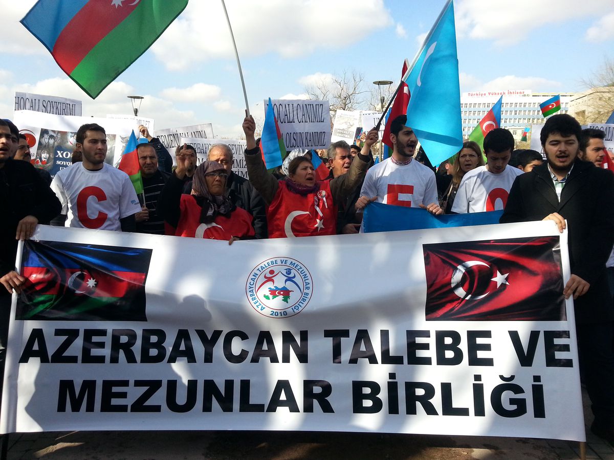 Hocali Katliamı Başkent\'te Protesto Edildi